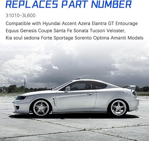 Miniatura 5 de Tapa de gasolina compatible con Accent Azera Elantra GT Entourage Equus Genesis Coupe Santa Fe Sonata Tucson Veloster, Soul Sedona Forte Sportage