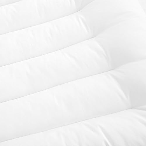 Miniatura 6 de Almohada de cama ultra delgada para dormir, 2.5 pulgadas de altura, funda plana 100% algodón para dormir boca abajo y espalda, almohada suave blanca