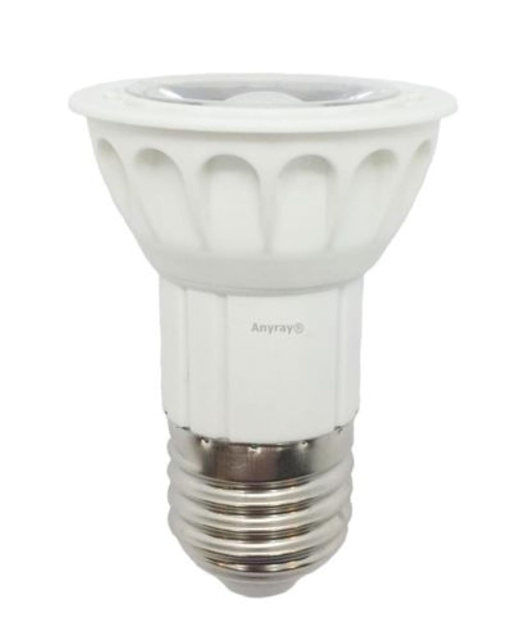 Anyray 2-Pack 50W GU10 MR16 Halogen Light Bulbs – 2250 Lumens, Dimmable, 120V, For Range Hoods, Microwave, Security, Landscape