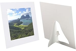 Personalized Picture Frame: 6x6 White and Black Cardboard Photo Frames for Painting...