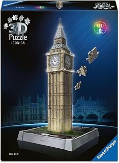 Ravensburger Iconics Big Ben - Light Up 216 piece 3D Jigsaw Puzzle for A...