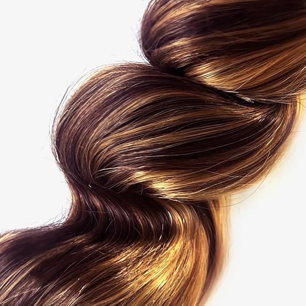 Extension Capelli Veri Umani Loose Deep Wave Human Hair Bundles Tessitura Unprocessed Remy Double Weft Extensions 100g/Per Colore Highlight Blonde for Woman 30 32 34 Inch