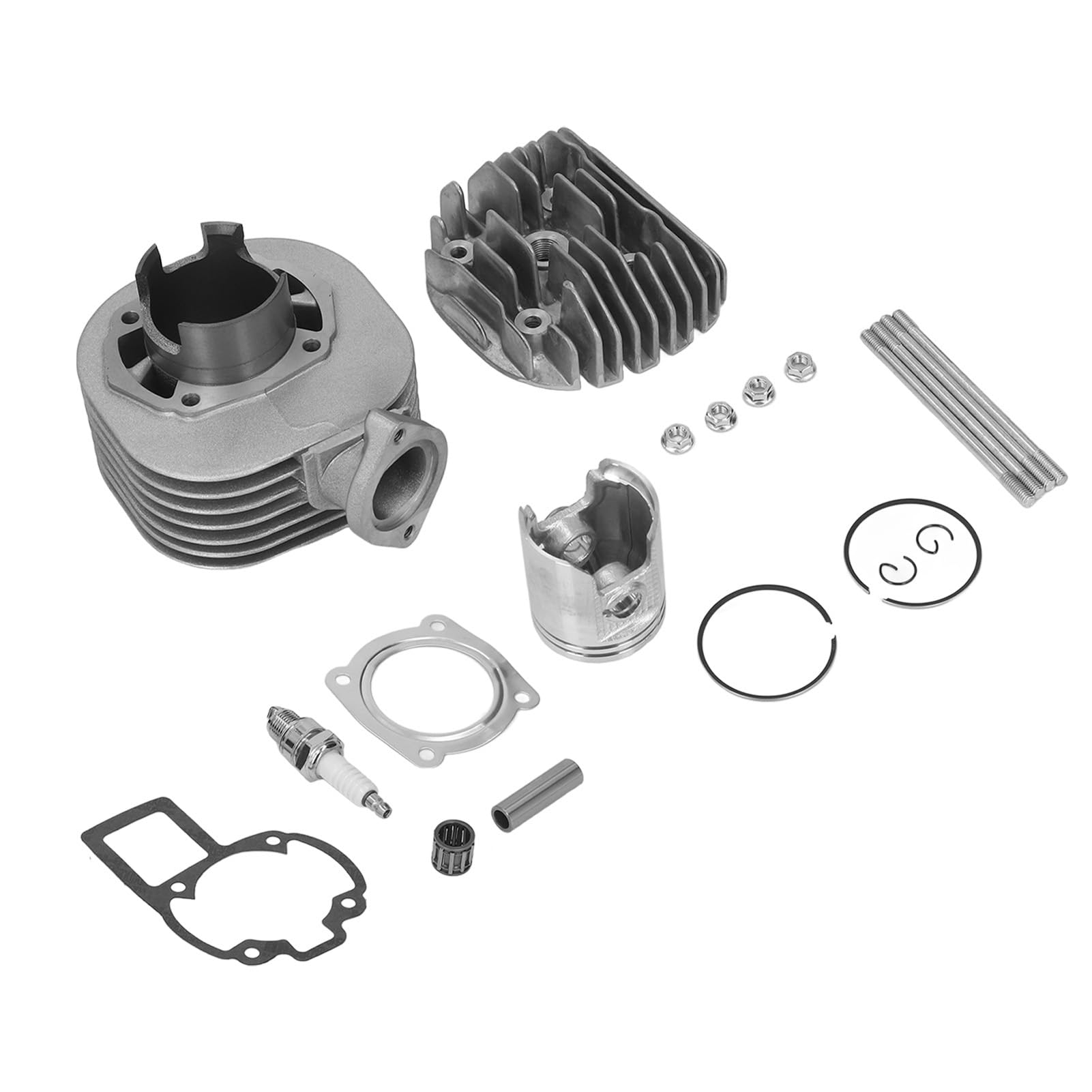 Cocoarm Kit estremità Superiore Anello Guarnizione Testa Pistone Cilindro da 50 Mm, Lega di Alluminio, Ricambio per Quadsport LT 80 LT80 1987-2006, Prestazioni Affidabili e Facile Installazione