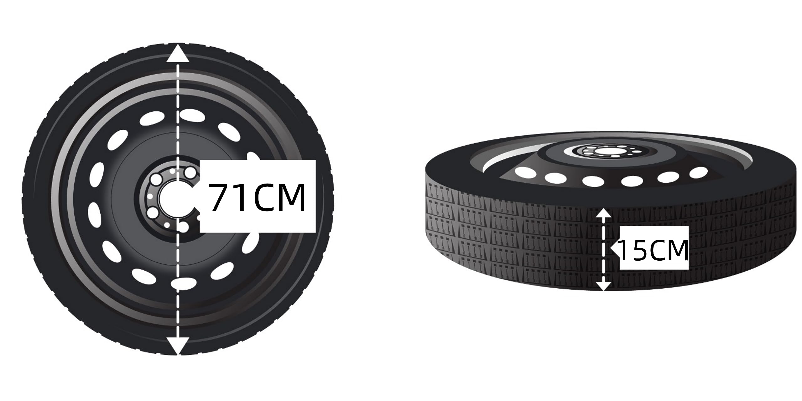 D'angelo Kit Ruotino di Scorta 19" compatibile Tesla Model Y 145/80r19
