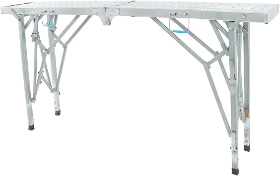 Adjustable Work Platform Scaffold Portable Foldable