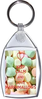 Keep Calm and Love Marshmallows - Keyring