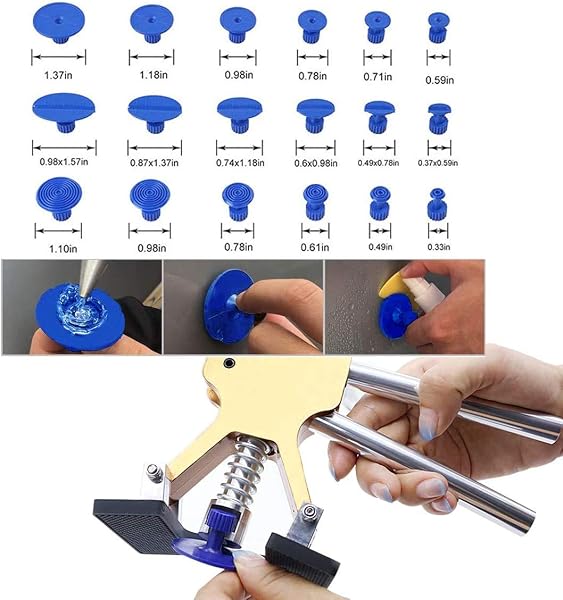 Dent Repair Kit Tools, Body Dent Remover Kit 39pcs Repair Hardware Dent Repair Tool Dent Repair Pen and Rubber Hammer - 5