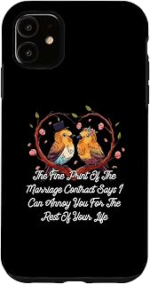 iPhone 11 Print of the Marriage Contract Wedding Funny Case