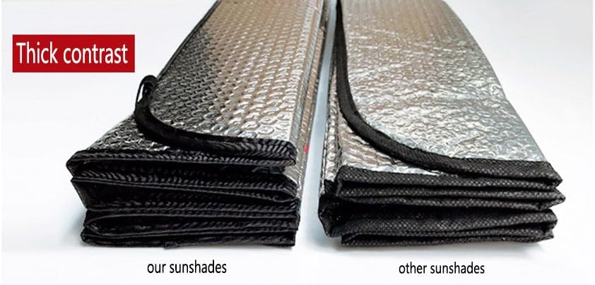 Auto Windshield Sun Shade by Sholer Car Front Window Sunshade-UV Protection and Keeps Your Vehicle Accessories Cool Heat-Universal Fit and Easy Folding Storage (Van Gogh Starry Sky)