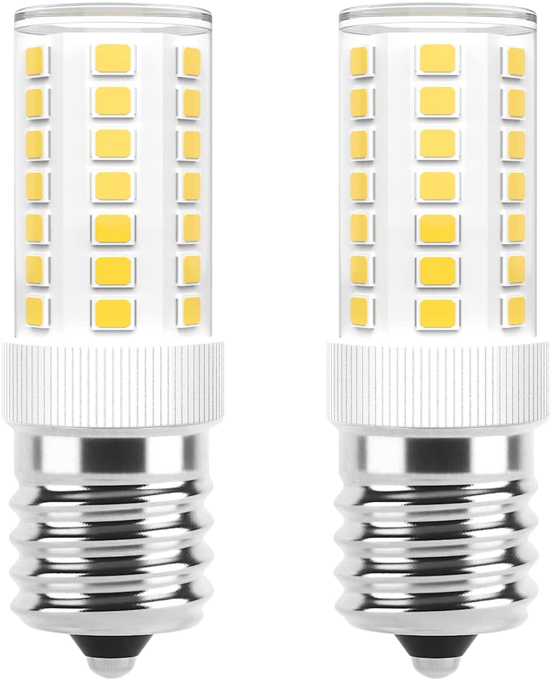 SYOSI E17 LED Bulb, Small Screw LED Bulb, Refrigerator Light, Dimmable 5W Microwave Microwave Bulb, Daylight White 6000K, Suitable for Microwave, 2 Pack