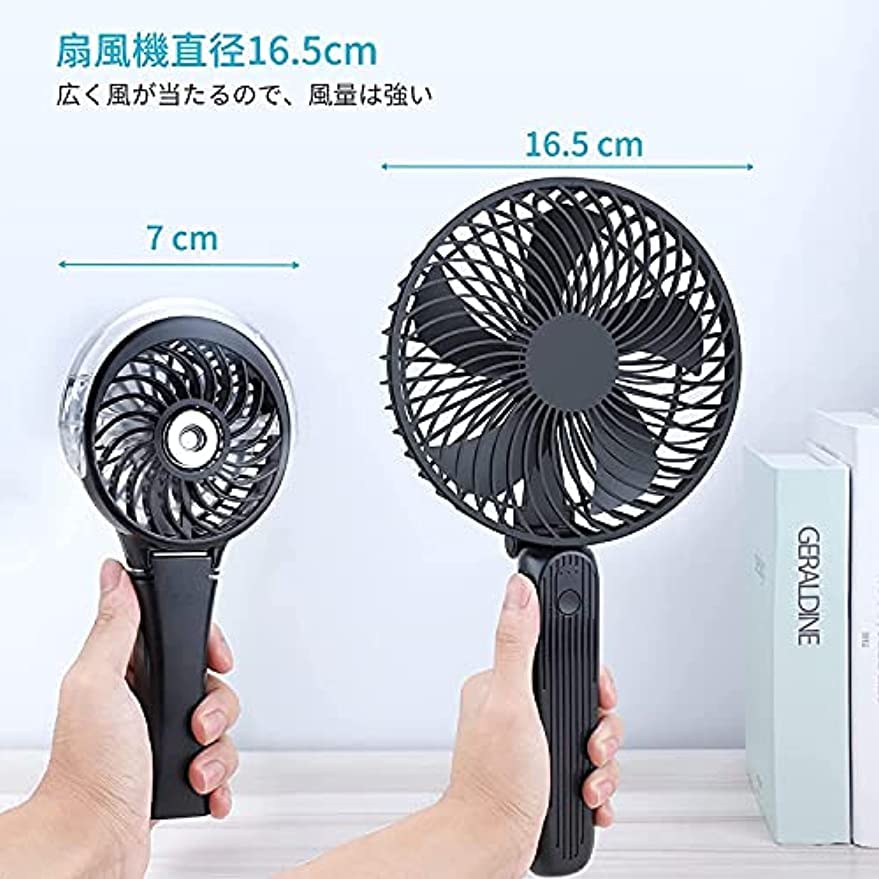 大容量USB扇風機 | 40H連続使用 Amazon | 10000mAh手持ち扇風機 1番大きいサイズハンディファン 最大