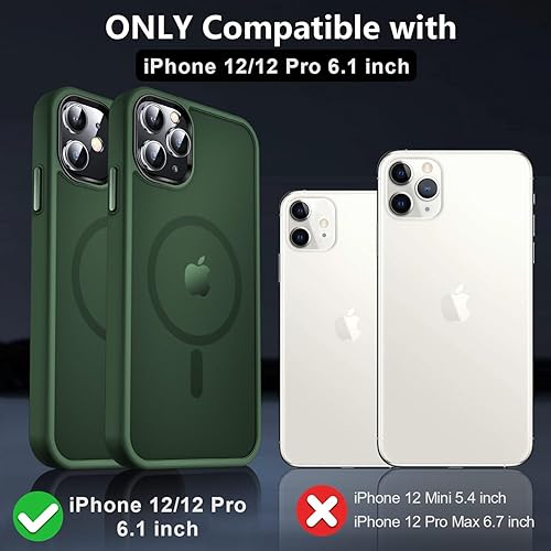 Miniatura 7 de MOCCA - Funda magnética resistente para iPhone 12 y 12 Pro, compatible con MagSafe, funda con protección contra caídas de grado militar, delgada,