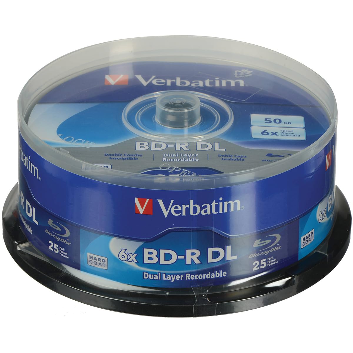 Amazon.com: Verbatim BD-R DL 50GB 8x Double Layer Hard Coat Blu