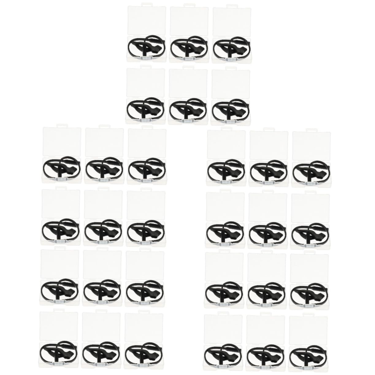 Artibetter Accessori per curvette per occhiali bicchieri glasses accessori per occhiali porta cinghia per occhiali fermo per gli occhiali cinturini per occhiali in silicone Black