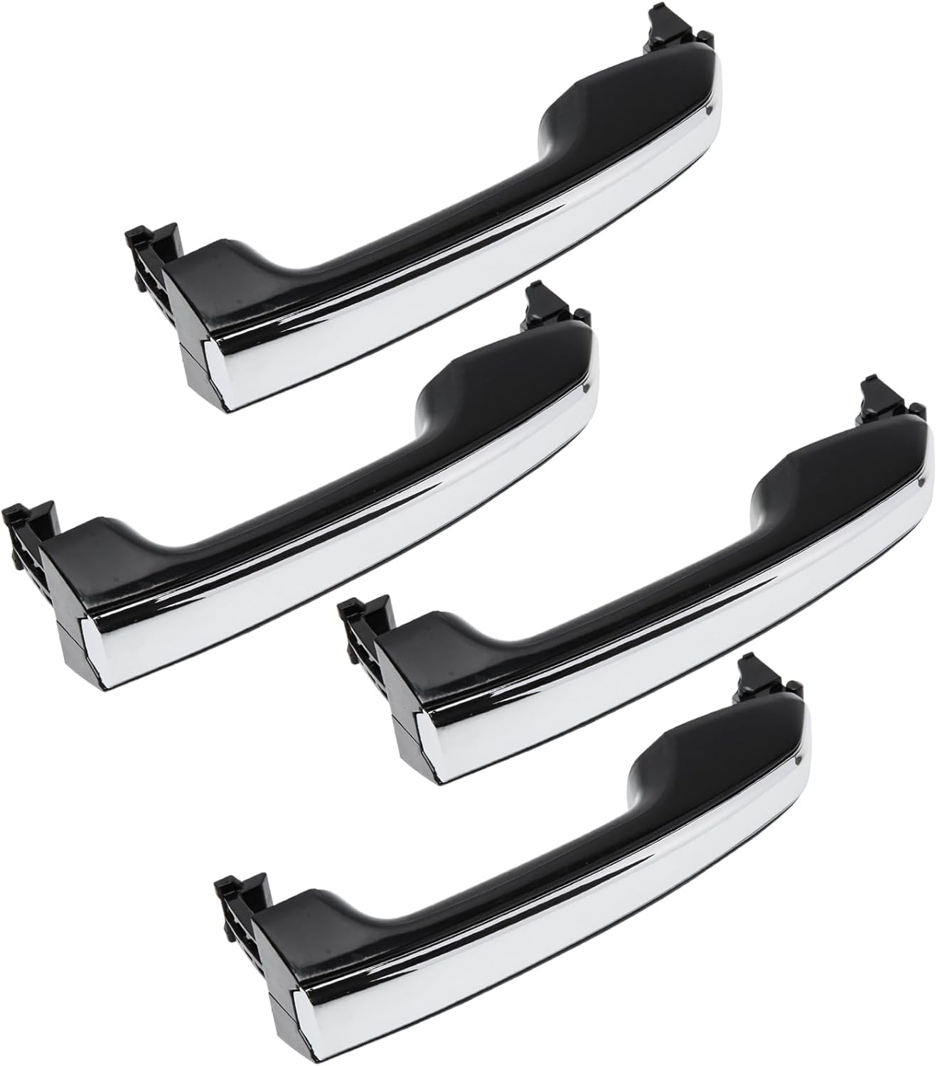 AA Ignition Exterior Door Handle Chrome Set of 4 Replacement Compatible with Toyota and Lexus Vehicles - 2010-2022 GX460, 4Runner, Land Cruiser - Replaces 69210-60170, 69250-60060, 69250-60050