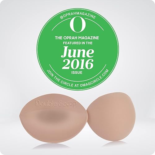 Vista 9 de Double Scoop Insertos de sujetador con paquete adicional de cinta de doble cara, inserciones de almohadillas de brasier push up, almohadillas