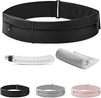 AMOSTIIIIIIC Ultimate Waterproof Running Belt Fanny Pack with 300ml Water Bottle, Towel & Phone Holder - Adjustable Fit for Men Women Runners (Medium)