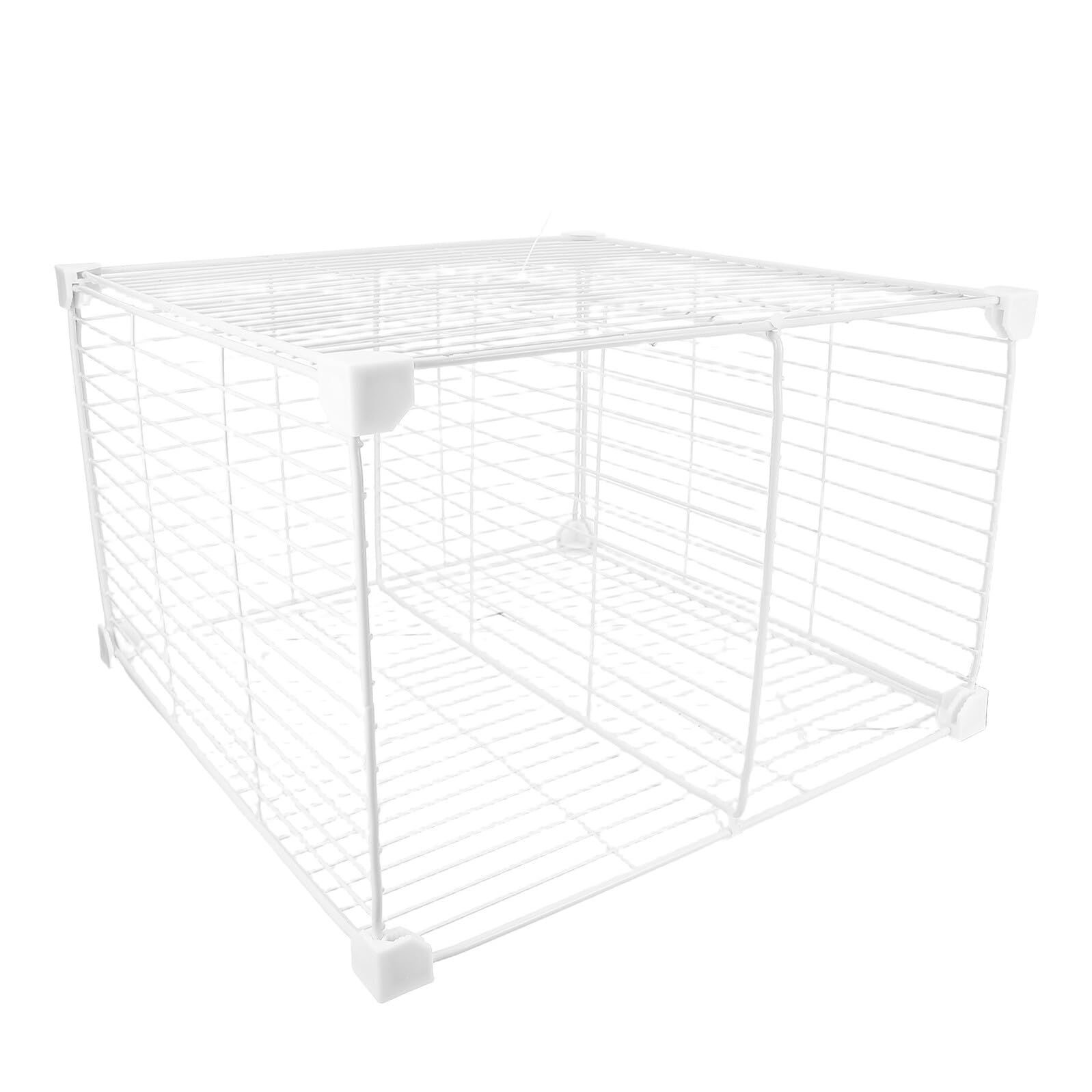 Gefriertruhen Organizer Metallkorb mit 2 Fächern Modularer Kühlschrank Aufbewahrungsbehälter Kältebeständige Trennwand für Gefrierschrank und Kühlschrank Platzsparender