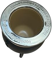 Vista 5 de AFA XL CON BOMBILLA ACERO INOXIDABLE OFICIAL ARGENTINA MESSI NEGRO