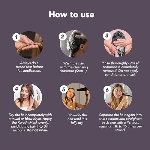 Miniatura 23 de I Belli Capelli Torrano Cream Keratin Tratamiento capilar alisado en 1 paso, sin formaldehído, nanoplastia para Alisar Cabello, queratina Organica