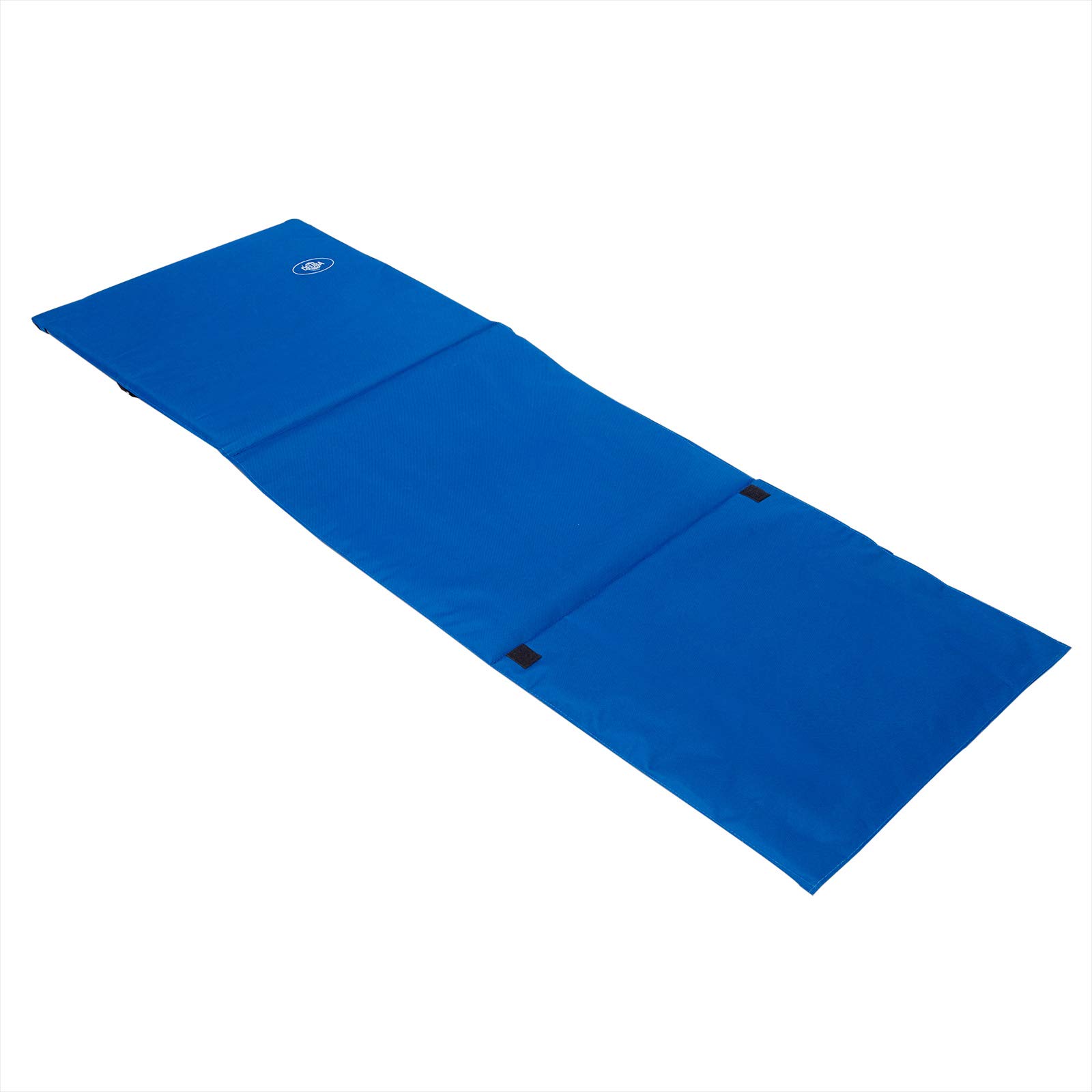 Deuba 2X Esterillas de Playa Plegable Azul 158x56cm Respaldo Ajustable Correa de Transporte y Bolsillo Incl.