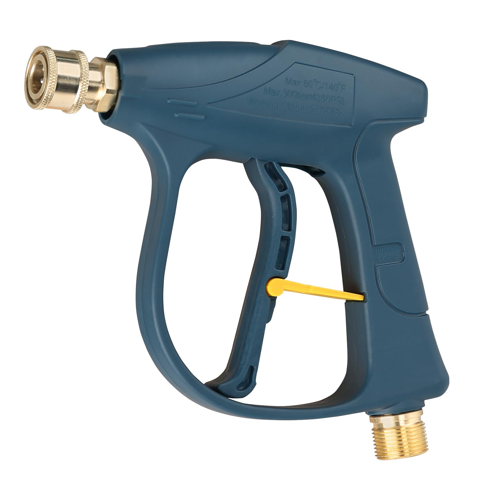 Sooprinse High Pressure Washer Gun 3000 PSI Max, Power Washer Short Gun, High Pressure Spray Gun with 1/4 Inch Quick Connector, M22-14