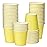 Huaiid 3 oz 50 Packs Disposable Paper Cups, Mouthwash Cups Bathroom Espresso Paper Cups, Small Cups for Snack Bathroom Espresso Perfect for Home Condos Rvs Campers (Yellow)