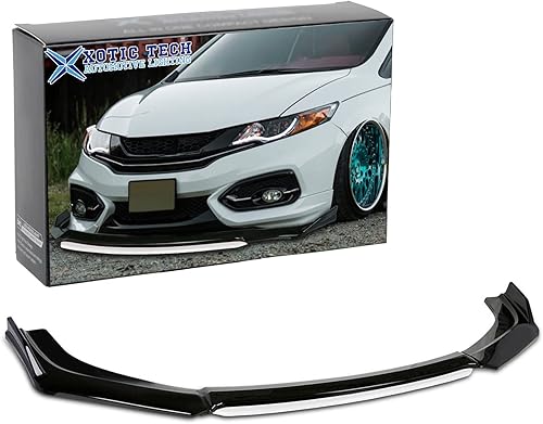 Vista 33 de Xotic Tech alerón de protección para parachoques delantero, negro con rojo, kit con barra de acoplamiento ajustable de 8-11 pulgadas