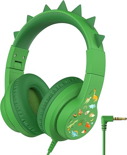 Vista 17 de iClever HS19 - Auriculares infantiles con micrófono para la escuela, limitador de volumen seguro, auriculares circumaurales para niños y niñas