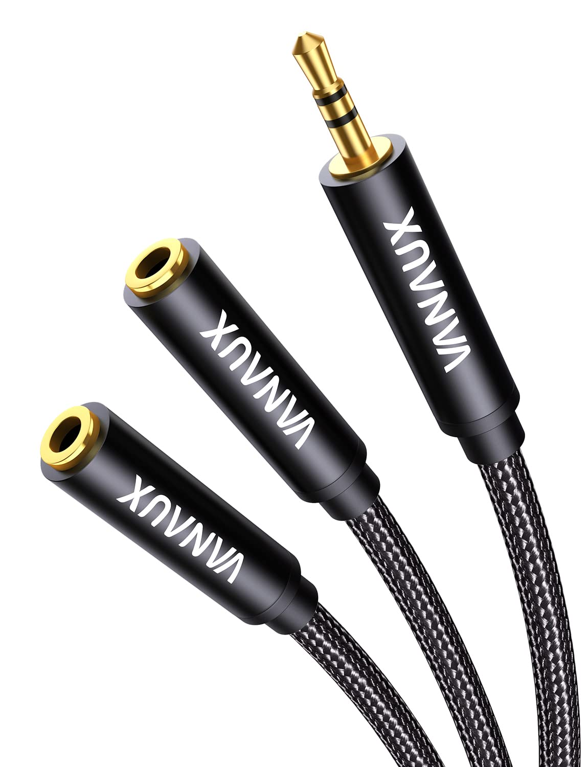 オーディオスプリッター 匿名配送❣️3.5mmオーディオケーブルスプリッター Amazon | VANAUX イヤホンスプリッター 3極 TRS 3.5mm