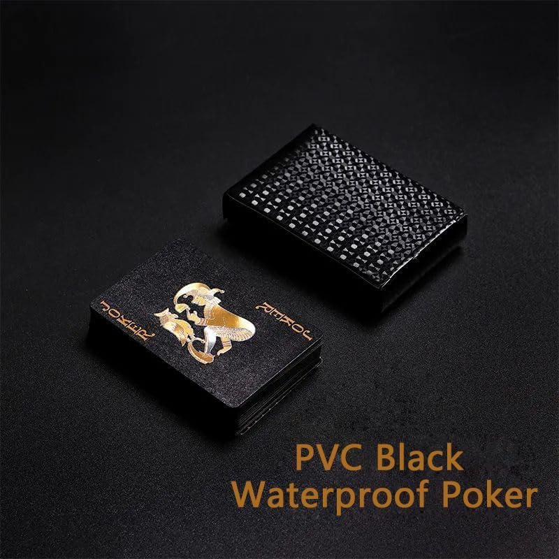Naipes impermeables para poker de 2 juegos miniatura 5