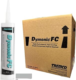 Tremco Gray Dymonic FC High-Performance, Fast-Curing, Single-Component, Hybrid Sealant (960712-323), Case of 30