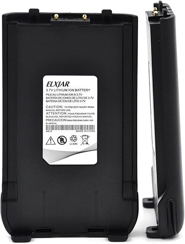 Miniatura 6 de Paquete de 2 baterías de iones de litio de 3.7 V 1500 mAh de repuesto para Walkie Talkies Arcshell AR-6 nueva versión, no compatible con AR-6 antiguo