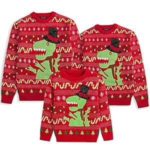 Simplee kids Ugly Christmas Sweater Family Matching Outfits for Holiday Party Knitted Pullover