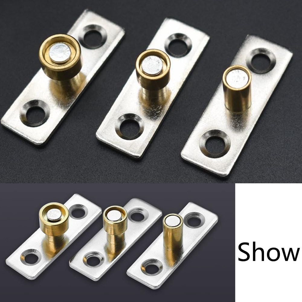 Guida a rullo per porta scorrevole fienile, 4 pezzi in metallo per fermagli per porte scorrevoli in vetro e armadi - Diametro 12 mm