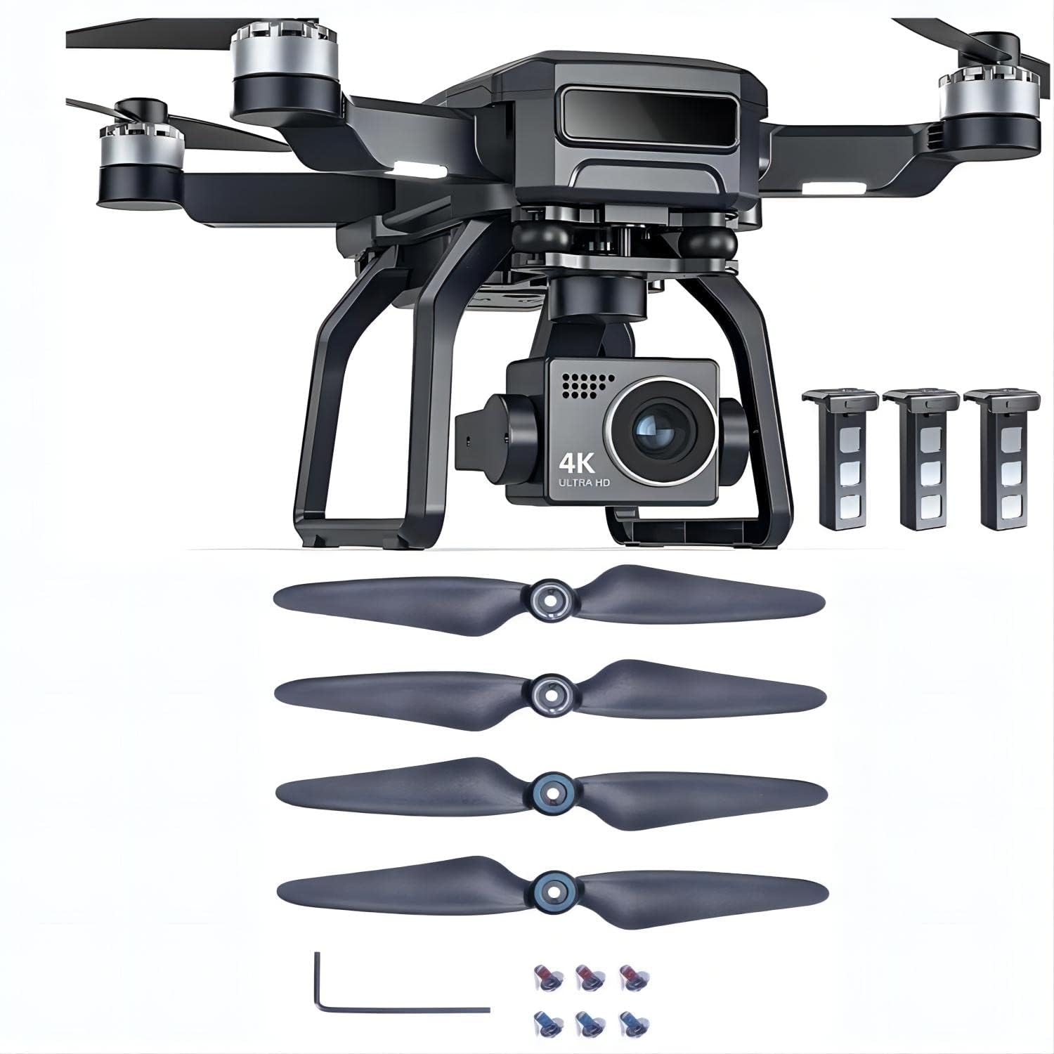 MINIMART Foldable Drone With Camera 4K, 9800Ft Video Transmission, Camera Drone With 3-Axis Gimbal + Bwine Drone Blades For F7Hb2, 4 Pcs Original Propeller For Adults-A1 (B0DHVFR94T) Amazon Price History, Amazon Price Tracker