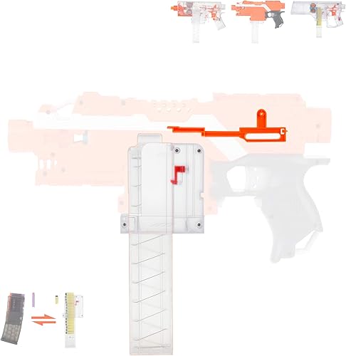 JGCWorker Kit de mod de revista Short Dart Talon para Nerf Stryfe y Worker Swordfish Dominator