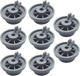 Durable 165314 8-Pack Dishwasher Lower Rack Wheel Replacement for Bosch Kenmore Dishwasher - Replaces 00420198 420198 PS3439123