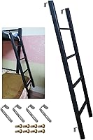 Vista 1 de Bunk Bed Ladder 3.84.34.6ft, RV Car Boat Loft Step Ladder, Metal Adjustable Twin Bed Bunk Ladder for HomeDormAppartments, Load 150 Kg