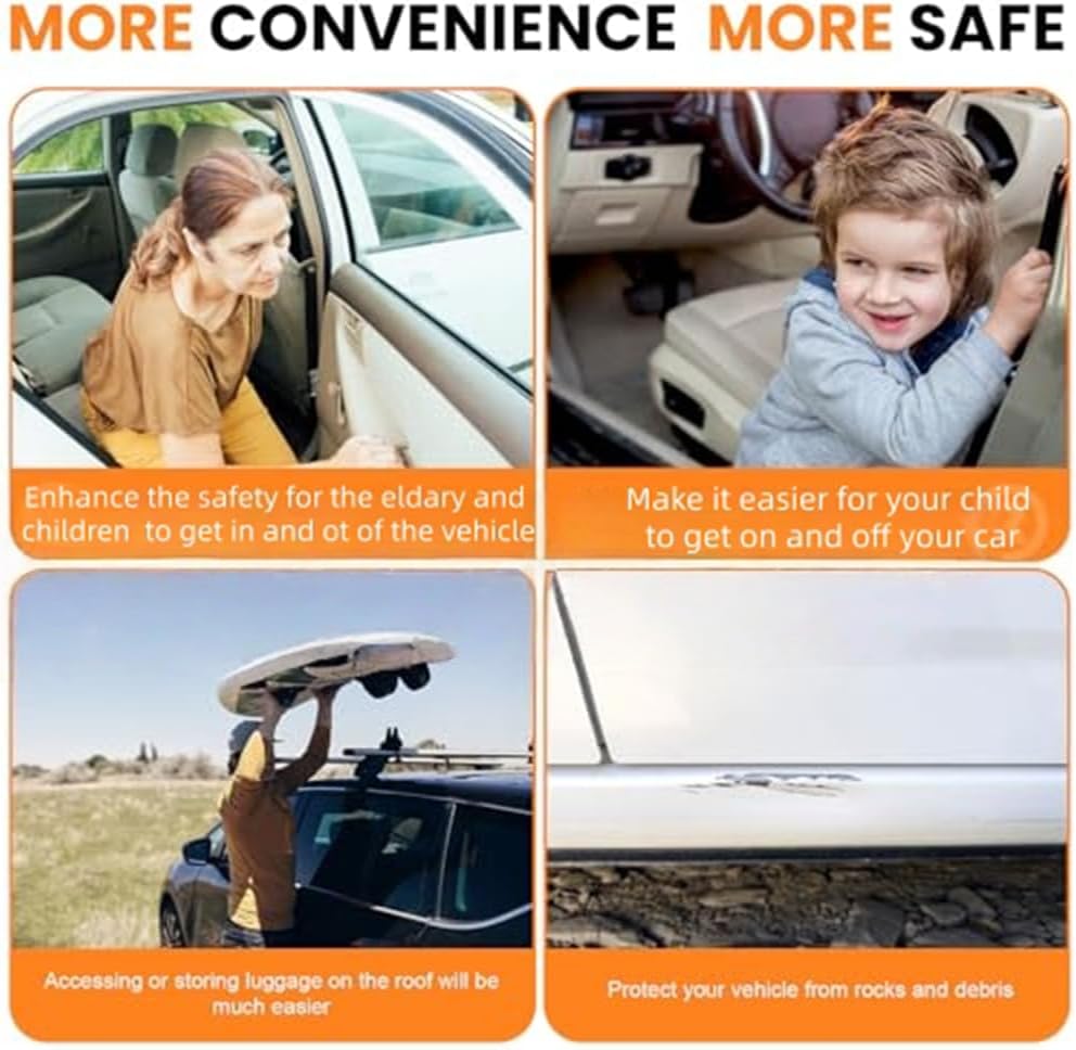 Running Boards Side Steps Fits for Mitsubishi Outlander 2022-2026 Fixed Step Bars Anti-Slip，Step Rails Pedal Black Aluminum