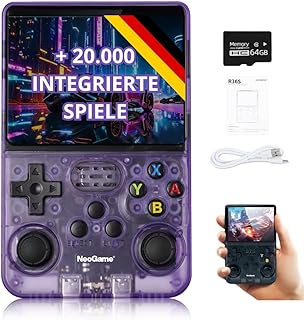 NeoGame R36s Retrogaming-Konsole, Game Boy, tragbare Retro-Konsole, Gameboy Arcade, 15.000 Videospiele, Linux, Gaming Merchandise, tragbarer Gamer-PC, erweiterbar, Retro Gearmaster