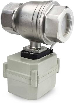 Motorized Ball Valve NPT 1-1/2" DN40 DC12V Electric Ball Valve Two Way Stainless Steel 304 DN40 DC12V CR5-01