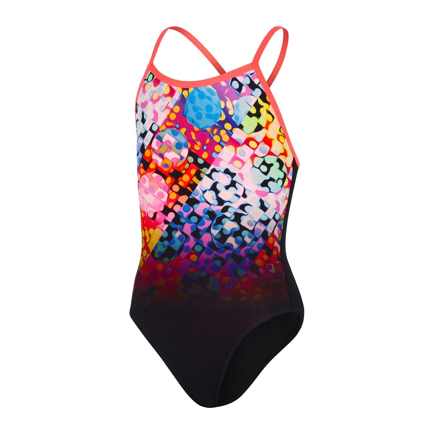 Speedo Polka Melt Placement Vback : maillot une pièce au dos ergonomique - 6