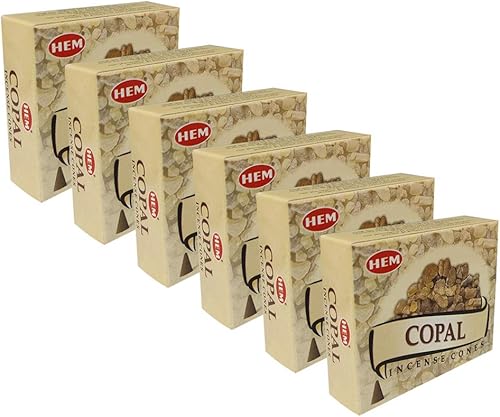 Miniatura 5 de TRUMIRI Paquete de 6 soportes para cono de incienso con dobladillo de copalo, conos de incienso (aproximadamente 60 conos)