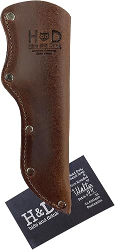 Miniatura 6 de Hide & Drink, Funda de cuero grueso Mora para cuchillos con trabilla para cinturón, hecha a mano incluye 101 años de garantía