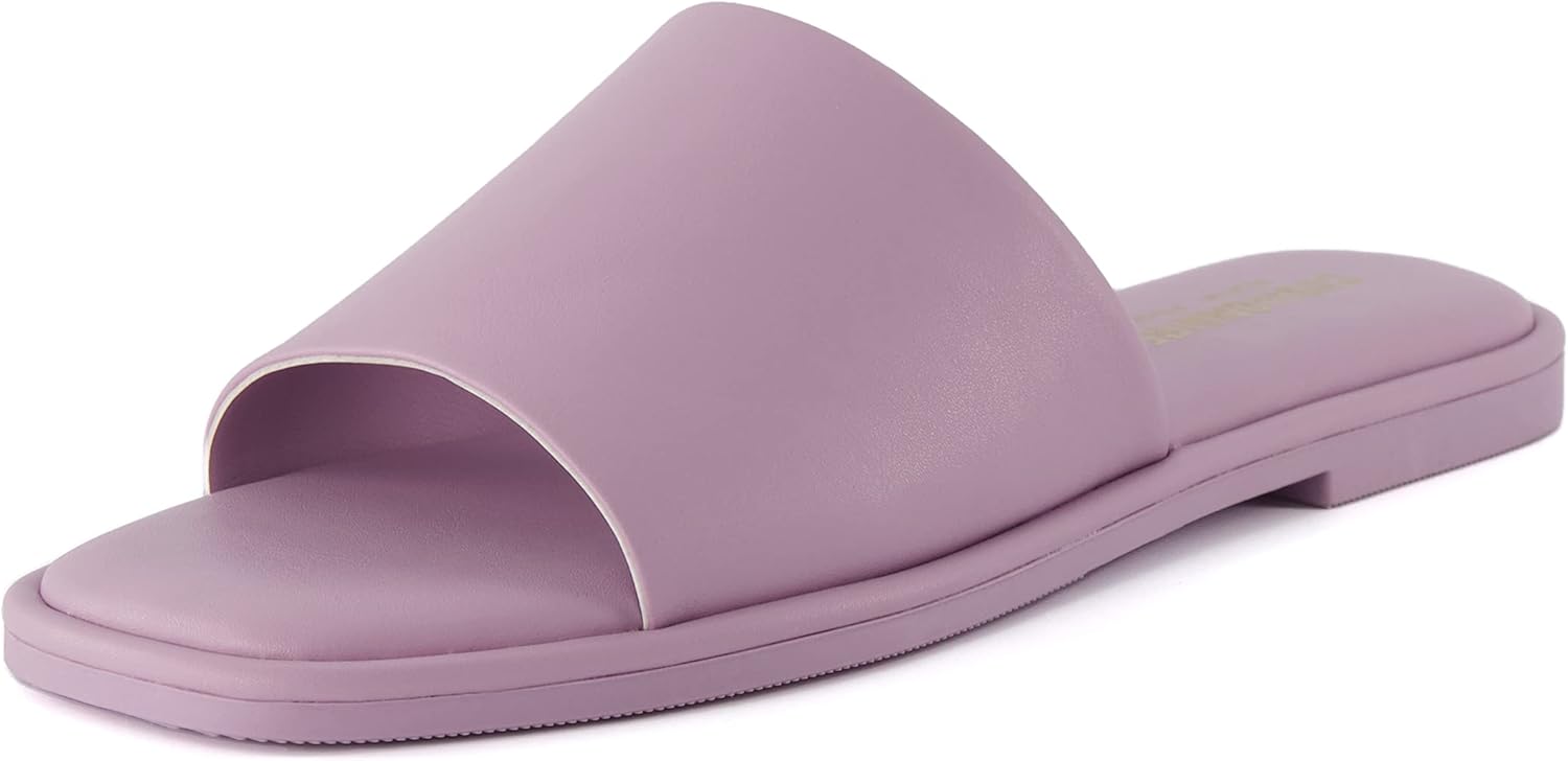 CUSHIONAIRE レディース チューダー スライドサンダル + 低反発 幅広展開