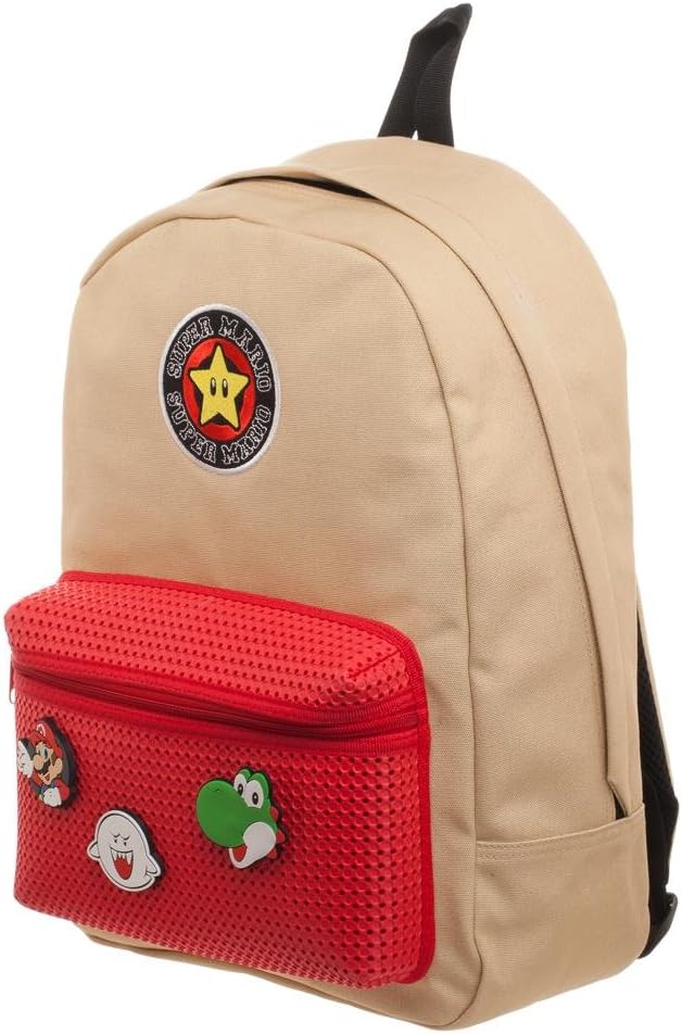 Mario Brothers Backpack w/Mario Patches