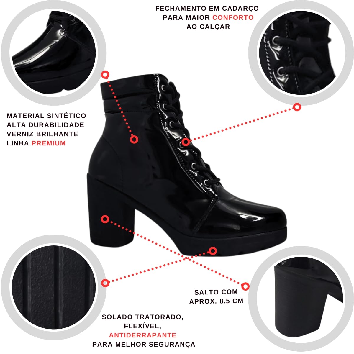 Bota Coturno Feminino Festa Junina Confortável Inverno Salto Médio Tratorado Plataforma em promoção! Veja a oferta e mais achadinhos de Botas 3 Hoje é o melhor dia para comprar Bota Coturno Feminino Festa Junina Confortável Inverno Salto Médio Tratorado Plataforma com aquele preço maroto! Promoção! Aproveite a oferta! 3