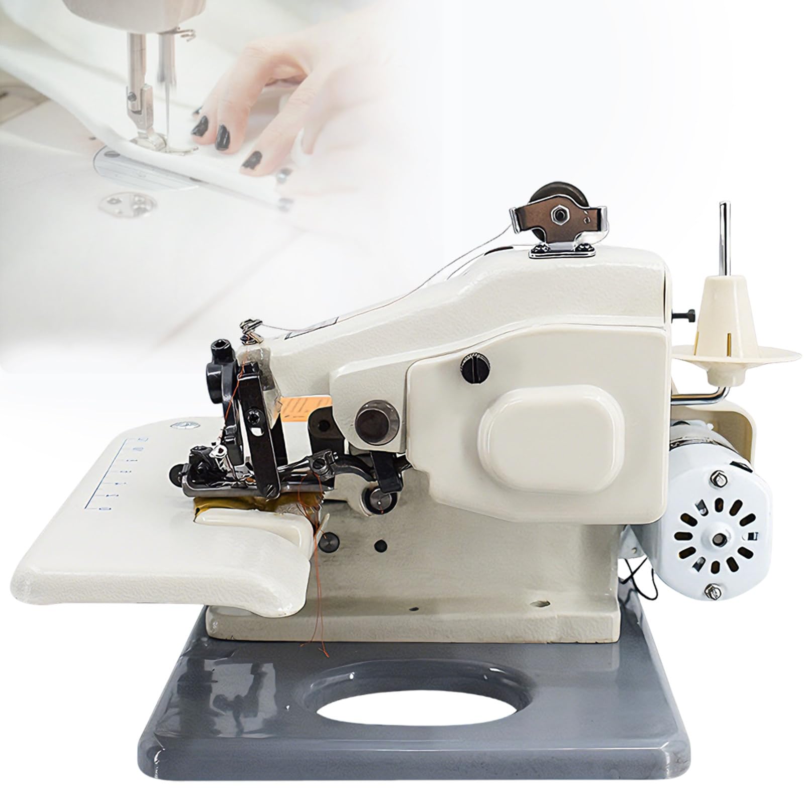Máquina de Coser de Punto Invisible, dobladilladora Invisible con Hilo Invisible para dobladillos y puños, 1250 Puntadas/min, dobladilladora Invisible sin Costuras para Tiendas de arreglos