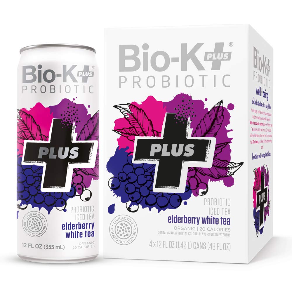 Amazon.com : BIO-K PLUS Organic Elderberry Probiotic Iced Tea, 355